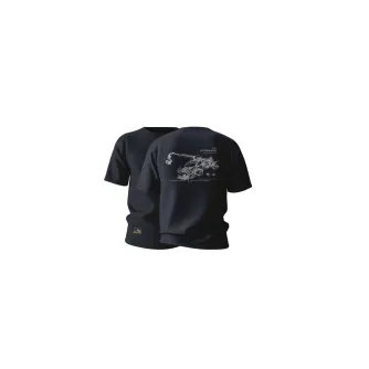 TiltaHydraArmFuturisticSketchT-ShirtXL-SpaceGrayTT-HAFS-XL-SG
