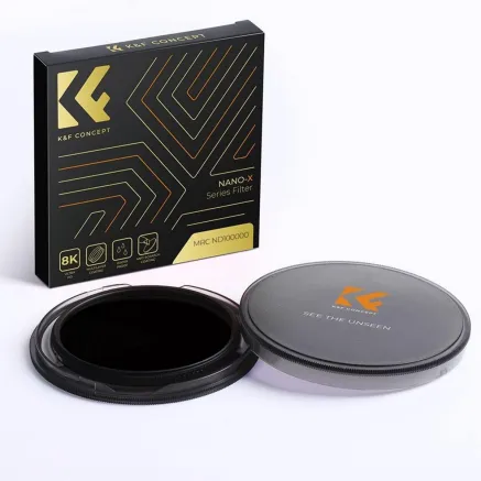 K&F Concept 82MM,Nano-X Ultra ND100000 Filter, HD, Waterproof, Anti Scratch, Green Coated KF01.2518