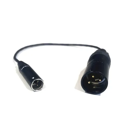 Canare Mini XLR (M) / XLR (M) audio cable 0,3m CA-202-MM/M-03