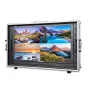 Feelworld Seetec 23,8" 4K transliacijos monitorius su letena krepšiu - keturių segmentų ekranas su ryškiomis gamtos scenomis, 4 HDMI įėjimai, nešiojamas aliuminio korpusas