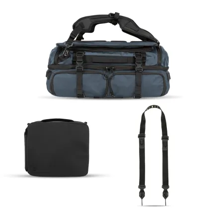 WANDRD HEXAD ACCESS DUFFEL Aegean Blue Photo Bundle Duo + FREE Sling Strap HA45 BL 1 PB2