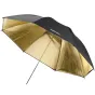 Foto lietussargi - walimex Reflex Umbrella black/golden 2 lay., 109cm - ātri pasūtīt no ražotāja