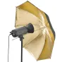 Foto lietussargi - walimex Reflex Umbrella black/golden 2 lay., 109cm - ātri pasūtīt no ražotāja