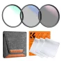 KFConceptKF82mm3pcsProfessionalLensFilterKit(MCUVCPLND4) FilterPouch 3pcs*CleaningClothSKU1945V2