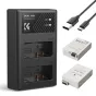 KFConceptKFLP-E8DigitalCameraDualBatterywithDualChannelChargerforCanonKF280027