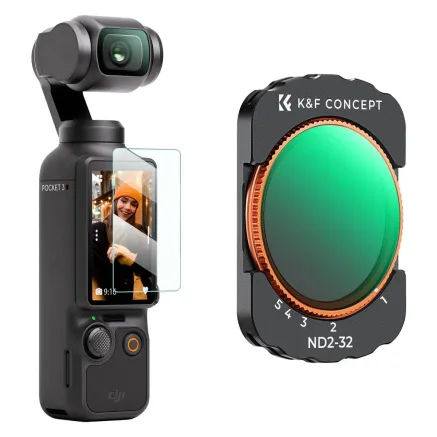 K&F Concept VND2-32 Filter for DJI Osmo Pocket 3 Magnetic VND Filter KF01.2544