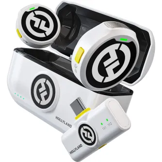 Hollyland Lark M2 with USB-C Plug (Duo,Ivory White)