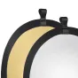 Saliekamie atstarotāji - walimex Foldable Reflector golden/silver, Ш56cm - ātri pasūtīt no ražotāja
