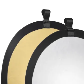 Saliekamie atstarotāji - walimex Foldable Reflector golden/silver, Ш56cm - ātri pasūtīt no ražotāja