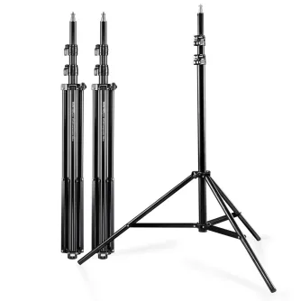 Statīvi apgaismojumam - Walimex 3 statīvu komplekts lampām WT-806, 256 cm, 256 cm - perc šodien veikalā un ar piegādi