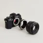 URTH objektyvo montavimo adapteris Canon EF/EF-S į Micro Four Thirds - suderinamas su Olympus OM-D fotoaparato korpusu ir Canon EF 50mm f/1.4 objektyvu