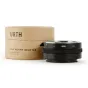 URTH objektyvo tvirtinimo adapteris Nikon F (G-Tipas) į Leica L - matinė juoda konstrukcija su raudonu indikatoriumi ir tekstūruota rankena