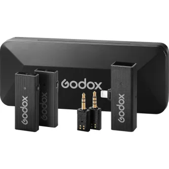 Wireless Lavalier Microphones - Godox MoveLink Mini LT Kit 2 (Black) - quick order from manufacturer