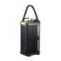 Godox MG1200Bi Bi-spalvė Knowled Light Kit su tekstūruota priekinė panelė, ventiliacijos angomis ir valdymo rankenėlėmis, stovintis vertikaliai prieš baltą foną.