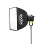 Godox GS33 Softbox 90x90 KNOWLED MG1200Bi Bikolori LED šviesa - Minkštas ir vienodas apšvietimas profesionaliai fotografijai ir vaizdo projektams