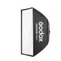 Godox GS34 Softbox 90x120 KNOWLED MG1200Bi Bi-Color LED Lightui - profesionalus fotoapšvietimo įrenginys, teikiantis minkštą ir vienodą apšvietimą.