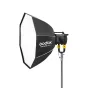 Godox GO4 Octa Softbox 120cm KNOWLED MG1200Bi Bi-Color LED Lightui - Softbox studijai fotografijai