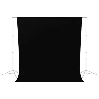 Holders Clamps - Caruba Wrinkle Resistant Backdrop 2,60 x 3 Meter Black WRB 2B - quick order from manufacturer