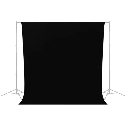 Caruba Wrinkle Resistant Backdrop 2,60 x 3 Meter Zwart WRB 2B