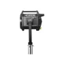 Godox MG1200Bi Bikolorių Knowled Light Kit 2 ant sidabrinio stovo, su reguliuojamu laikikliu ir reflektorių tvirtinimo taškais, geltonu akcentu ir rankena viršuje.