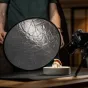 Caruba 2 į 1 Aukso ir Sidabro Reflektorius 30 cm - universalus šviesos formavimo įrankis fotografijai ir vaizdo įrašams
