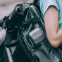 PGYTECH veiksmo kamera kietas apsaugos dėklas su integruota saugojimo skyriumi ir reguliuojamu dirželi GoPro ir Osmo Action kameroms