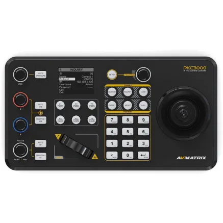 AVMATRIX PKC3000 Professional IP & Serial PTZ Camera Joystick Controller PKC3000