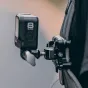 Falcam F38 & F22 greito atjungimo pilsėjas akcijų kamerai - Patvarus aliuminio tvirtinimas su 360° sukimu, pritvirtintas prie kuprinės diržo.