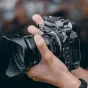 Fujifilm X-T4 kamera su Falcam F22 ir F38 greito atlaisvinimo dėklu priedams montavimui