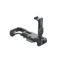 Falcam F22 & F38 & F50 greito atleidimo L-braketas Sony ZV-E1 - Juodos metalinės konstrukcijos su greito atleidimo mechanizmu, tekstūruotomis rankenomis ir vertikalios orientacijos reguliavimu.