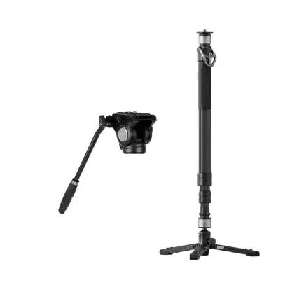 YC Onion PINETA Carbon Fiber Monopod with fluid head MQC145 FH60