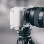 Baltas Falcam F22 & F38 & F50 Quick Release Bottom Plate Sony ZV-E1 kamerai su keliais tvirtinimo taškais ir rankos anga