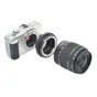 Kiwi Photo Lens Mount Adapter Pentax K objektyvams Micro Four Thirds kameroms, chromuotas paviršius, rankinis veikimas, rafinuota bronzinė konstrukcija