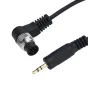 JJC JF-G Remote Cable B Nikon - Susuktas kabelis su sidabriniu jungtimi ir 3,5 mm audio jack