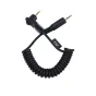 JJC JF-G Remote Cable C Canon - Aukštos kokybės spiralinis nuotolinio valdymo kabelis su 3,5 mm jungtimi ir nuimamu 2,5 mm kištuku, skirtas Canon kameroms, siūlantis 100 m belaidžio valdymo diapazoną.