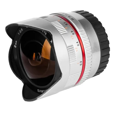 Samyang 8mm Fisheye f/2.8 MC Sony E-system Zilver