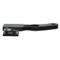 Kiwi CR-X1 Custom Mechanical Cable Release adapter - Juodas mechaninis kabelio išleidimo adapteris su anga kabelio prijungimui, sumontuotas ant kameros karštos pėdos, su elegantišku dizainu ir užrašais 'Kiwi CR-X1' ir 'AP304'.