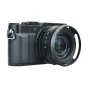 JJC LH-43LX100 Objektyvo gaubtas Panasonic Lumix DMC-LX100 - Juoda objektyvo gaubtas su tekstūru ir matavimo žymėmis