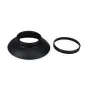 JJC EN-5K Nikon Eyecup - Minkštas silikono apsauginis dangtelis Nikon D5/D500/D3/D2/D4 kameroms, ergonomiškas dizainas patogiam vaizdo ieškiklio naudojimui