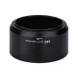 JJC HB-77 Nikon objektyvo gaubtas LH 77 - Juodas cilindrinis objektyvo gaubtas su baltu tekstu 'JJC LH-77 Lens Hood' ir baltu apskritimu su linija, su matinio paviršiaus apdaila.