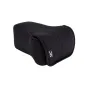 JJC Neoprene Camera Pouch OC-F3BK - Juodas neopreno kamera pusakaps su Velcro uždarymu, elastine medžiaga ir stilingais siuvimas, užtikrinantis apsaugą nuo smūgių ir įbrėžimų.