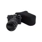 JJC OC-F3BK Neopreninis kamera pocksas - juodas neoprieno kamera pocksas su Velcro uždarymu, skirtas Fujifilm X-T10 ir kitoms kompakčioms kameroms.