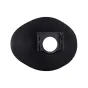 JJC EC-EGG Canon Eyecup - Juodas apvalus silikoninis eyecup, sukurtas Canon kameros vaizdo ieškikliams, su centriniu kvadratiniu rėmu ir minkšta matinė apdaila.