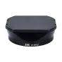 JJC LH-JXF23 Fujifilm objektyvo gaubtas juodas - Objektivo gaubtas Fujifilm XF 23mm F/1.4 R su tekstūru ir šešiakampio forma.