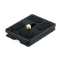 JJC Quick Release Plate CP-5 su neslystančiomis pagalvėlėmis ir centriniu auksiniu varžtu, skirtas saugiam kameros tvirtinimui.
