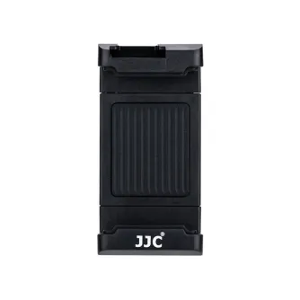 JJC Smart Phone Clip SPC-1A Black - Saugus išmaniojo telefono tvirtinimas prie selfie lazdų ir trikojų su reguliuojamu 56-105 mm ilgiu.