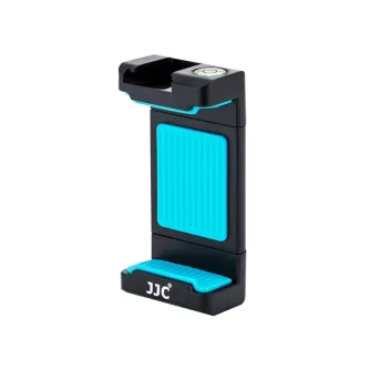 JJC Smart Phone Clip SPC-1A Blue - Reguliuojamas išmaniojo telefono klipas su 1/4 sriegiu, šaltu padu ir neslystančiomis pagalvėlėmis, skirtas saugiam tvirtinimui prie trikojų ar selfie lazdelės JJC Smart Phone Clip SPC-1A Blue - Reguliuojamas išmaniojo telefono klipas su 1/4 sriegiu, šaltu padu ir neslystančiomis pagalvėlėmis, skirtas saugiam tvirtinimui prie trikojų ar selfie lazdelės