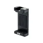 JJC Smart Phone Clip KTP-SP1B Black - Patikimas išmaniojo telefono tvirtinimas prie trikojų ar selfie lazdelės su reguliuojamu 56-105 mm ilgiu ir tekstūruotomis neslystančiomis pagalvėlėmis.