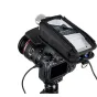 JJC HRP-H6 Handy Recorder Pouch su mikrofonu, montuojamu ant kameros, su diržo kilpa ir tripodo tvirtinimu