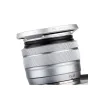 Sidabrinis JJC LH-XF1545 objektyvo gaubtas Fujifilm XC15-45mm objektyvui - šviesos apsauga ir įbrėžimų apsaugos